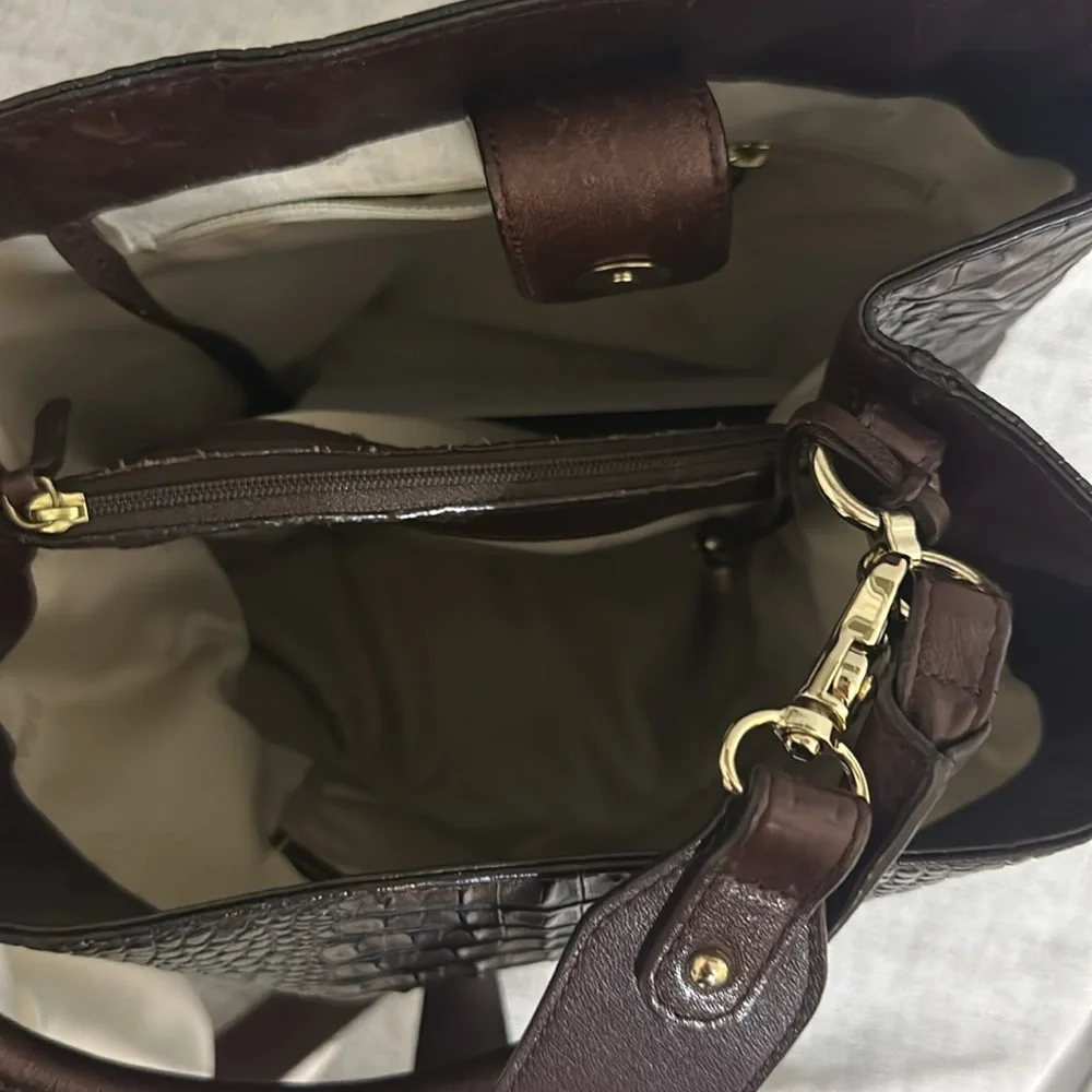 Brahmin Cocoa Sparrow Amelia Shoulder Bag - Picture 2 of 3